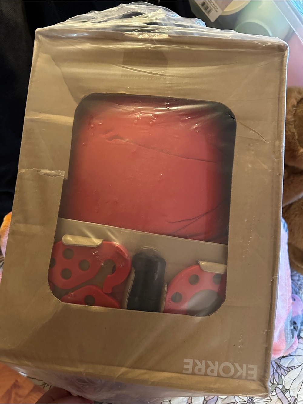 IKEA EKORRE Red and Black Baby Rocker Seat